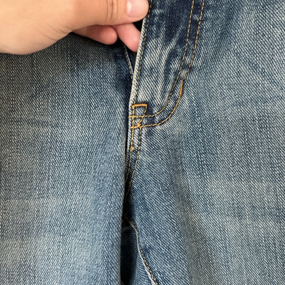 Gap distressed bootcut jeans size 10 long - Picture 4 of 9